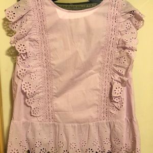 BluSpero Lavender Spring/Summer Sleeveless Top